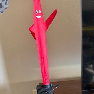 Red Inflatable Tube Man Art Piece